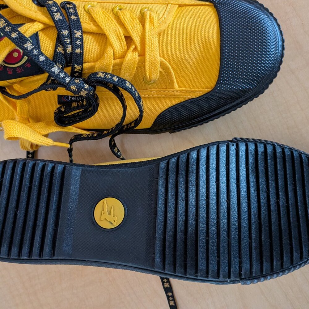 Feiyue Bruce Lee Special Edition Low Top Sneaker Yellow NWT. US 10M/12W/EUR 43 - Picture 8 of 12